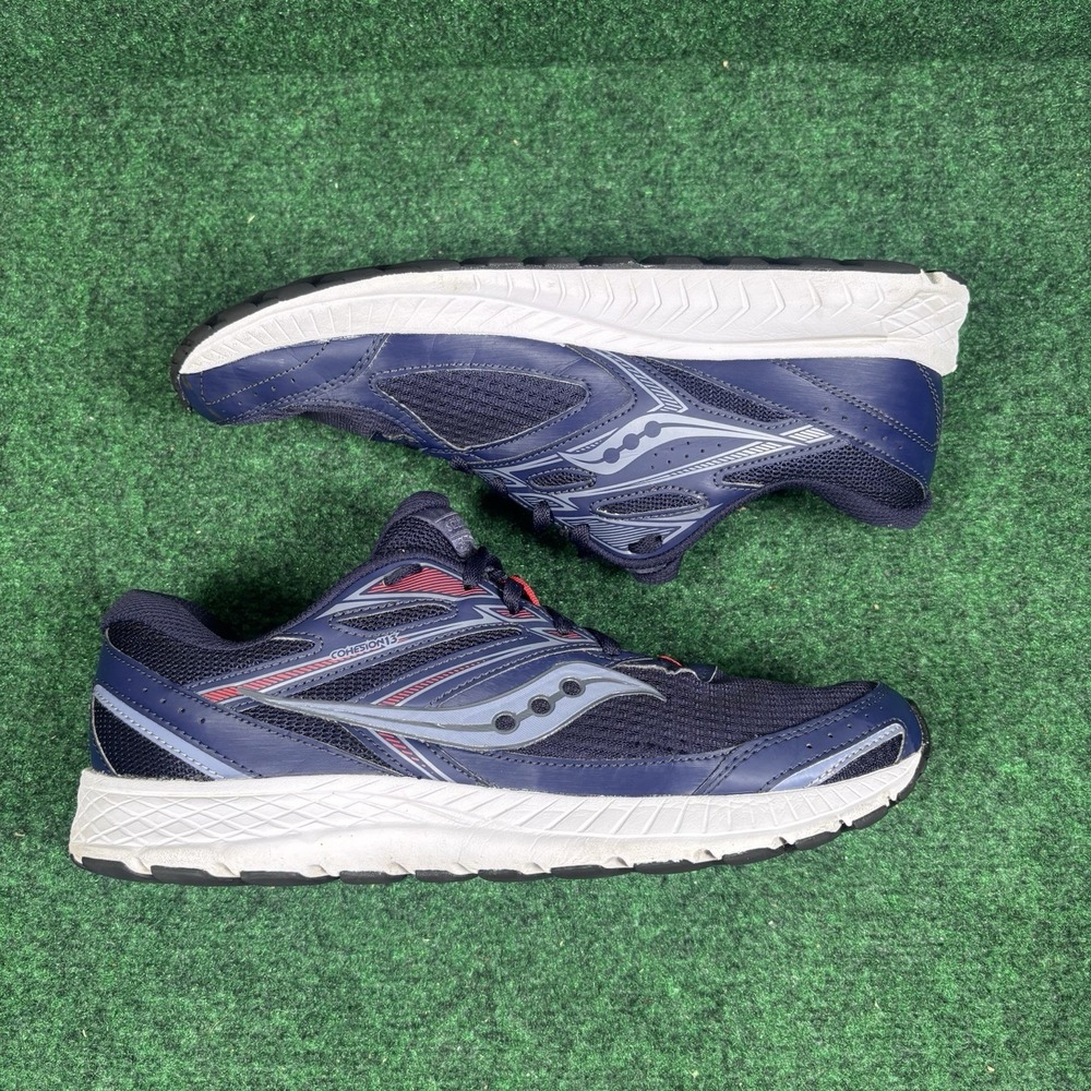 Saucony Cohesion 13 Men's Size 12  Navy Blue Black Running Shoes 0204